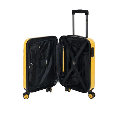 Mała walizka National Geographic Abroad żółta 30l